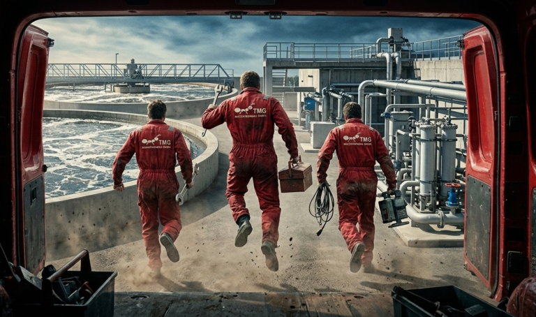 TMG Servicetechniker warten Förderbänder, Förderschnecken und Kettenförderer und liefern Ersatzteile für industrielle Förderanlagen