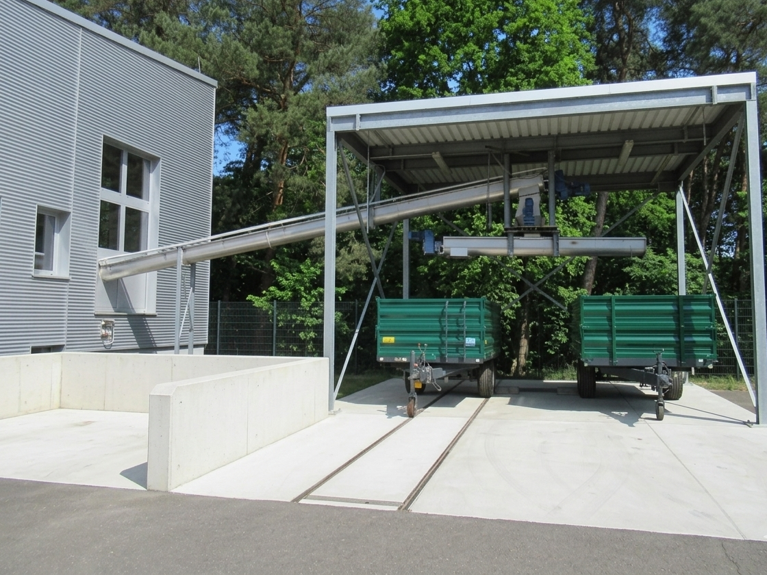 Spiralförderer mit Dreheinheit - Kläranlage Hassloch