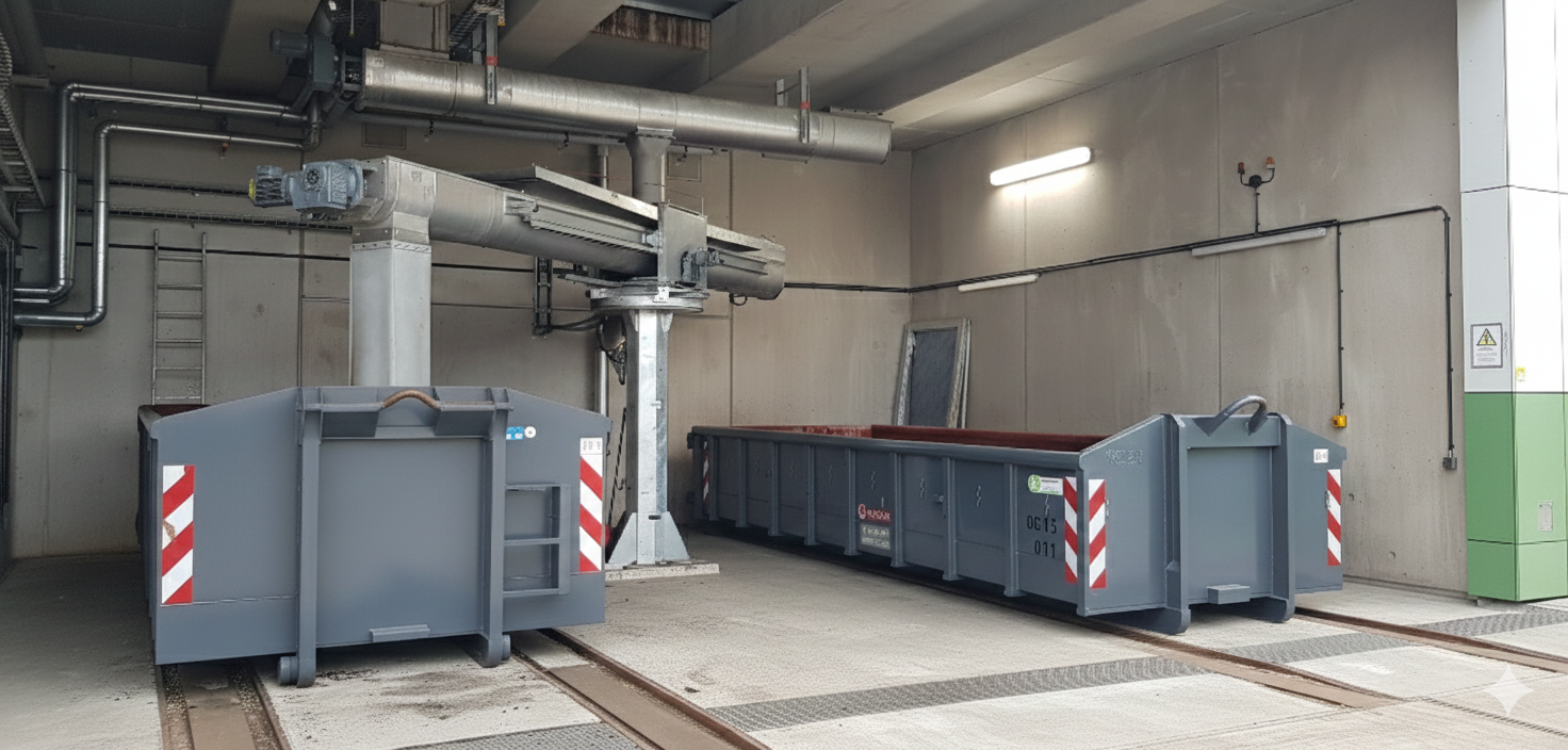 Spiralförderer mit Drehturm- Kläranlage Berlin