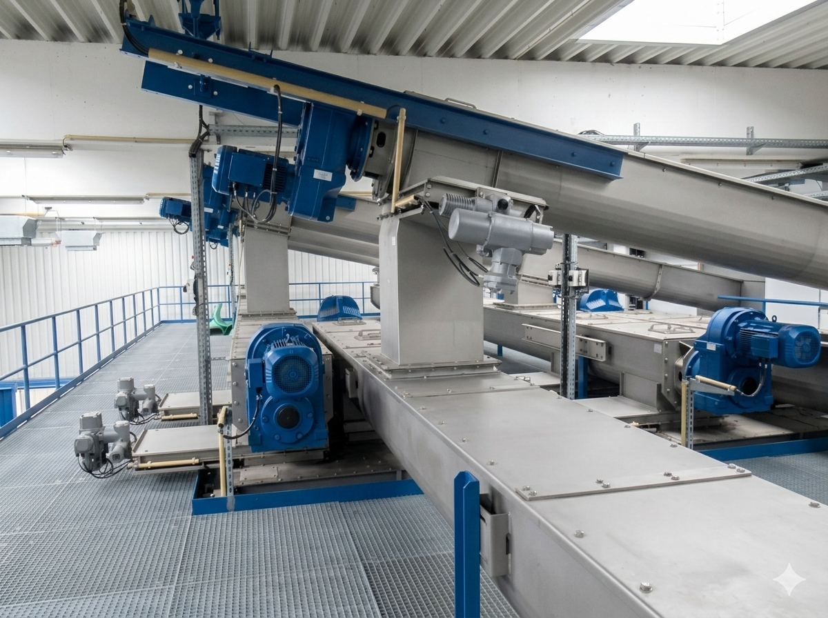 TMG Spiralförderer - Kläranlage Hannover